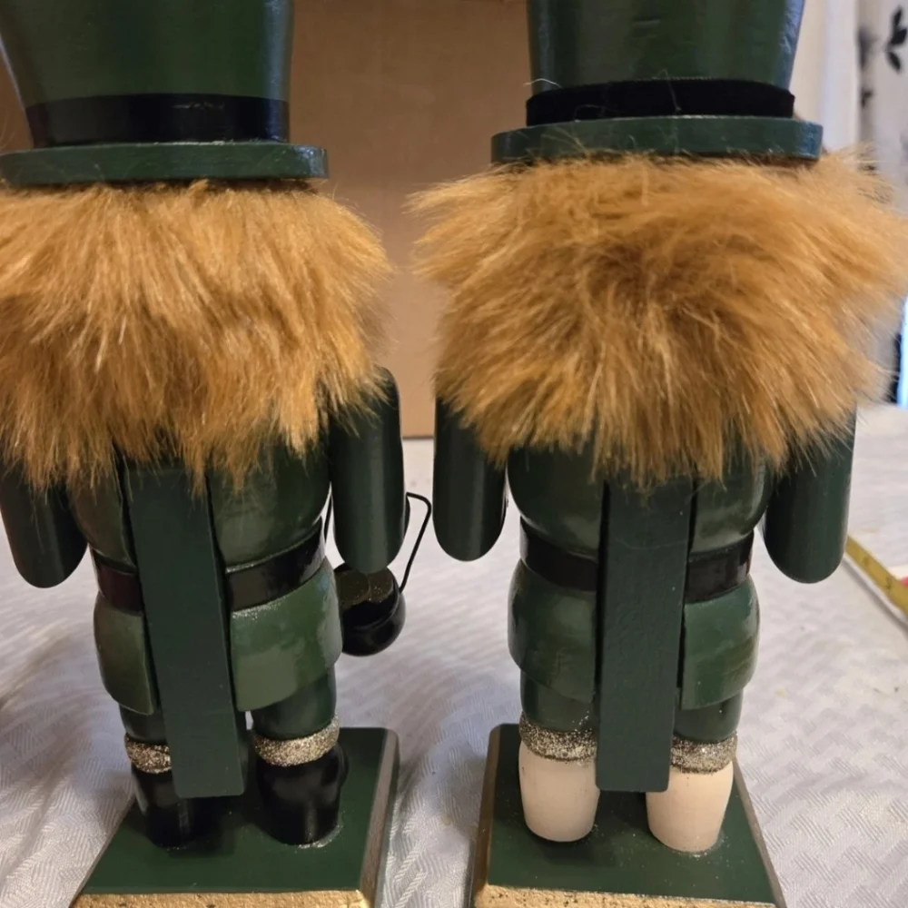 St. Patrick's Day Leprachan Nutcrackers Decoration Set - Green and Gold